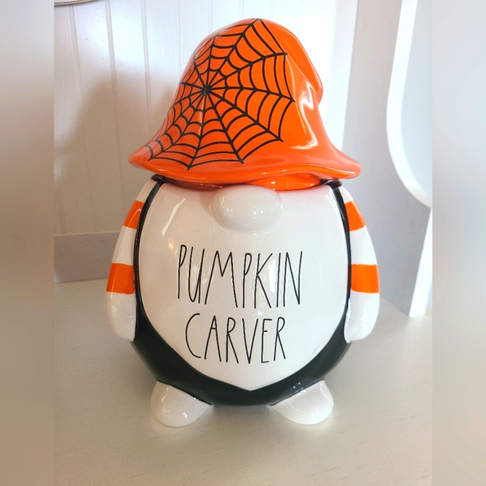 Rae Dunn Halloween Gnome Cookie Jar